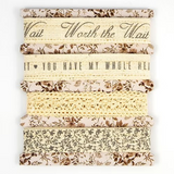 Craft Consortium, Belle Fleur, Linen Cotton Ribbons (CCRBN001)