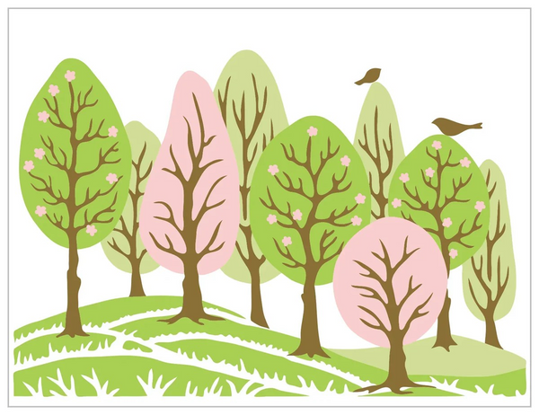 The Crafters Workshop, 8.5X11 Layering Stencil, A2 Layered Promenade (TCW6034)