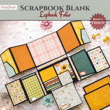 CrafTreat Scrapbook Blank Precut Album Base, LapBook Folio, Black (CAB047)