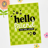 Hero Arts, Clear Stamps & Dies Bundle, Hello Friend (WB1186)