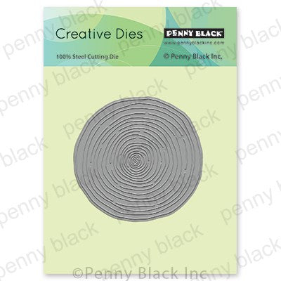 Penny Black Creative Dies, Woodgrain Circle (51-797)