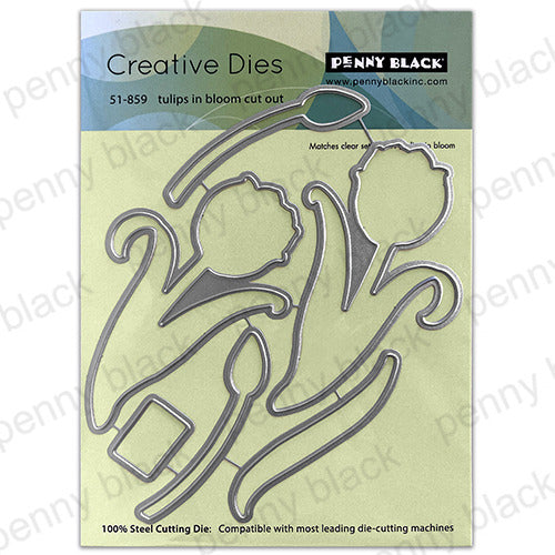 Penny Black, Die, Tulips In Bloom Cut Out (51-859)