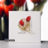 Penny Black Creative Dies, Tulip Quartet (52-006)