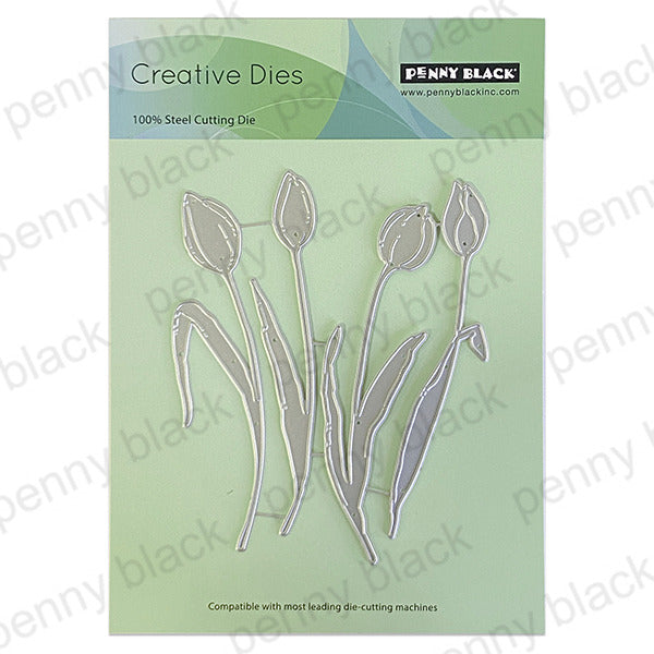Penny Black Creative Dies, Tulip Quartet (52-006)