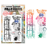 AALL & Create, #TP-1334, Splatter Film, A6 Photopolymer Clear Stamp Set, Designed by Autour De Mwa & Co.