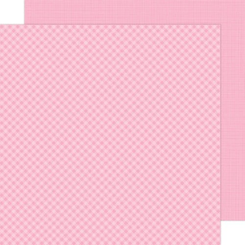 Doodlebug Design, Petite Prints, 12 x 12 Double Sided Paper, Gingham and Linen, Cupcake (5423)