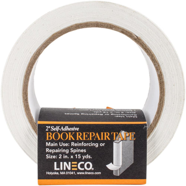 Lineco, Self-Adhesive Book Repair Tape, White 2"X15yd