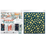 Tonic Studios Art Pad 12"x12", Double-Sided Cardstock, A Very Festive Fayre, 18/pkg