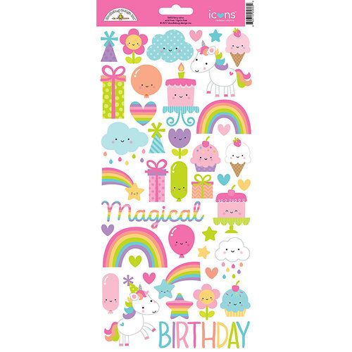 Doodlebug Design Cardstock Stickers Icons, Fairy Tales