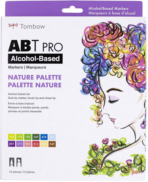 Tombow, ABT PRO Alcohol-Based Marker 12 Pack, Nature Palette