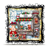 AALL & Create, #TP-1392, North Pole Toy Company, A7 Clear Stamp, Designed by Janet Klein