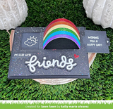 Lawn Fawn, Lawn Cuts Custom Craft Dies, Over the Rainbow (LF4087)