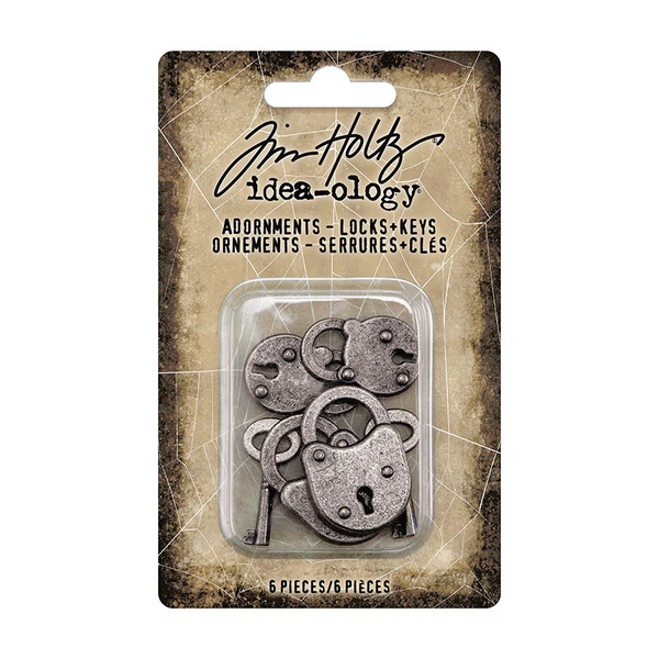 Tim Holtz Idea-Ology, Adornments, Locks + Keys (TH94162)