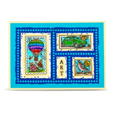 AALL And Create A6 #TP-1443 Photopolymer Clear Stamp Set, Miniature Postage Stamps by Autour De Mwa & Co.