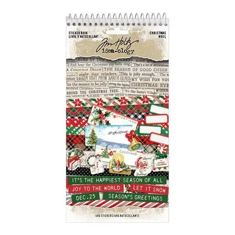 Tim Holtz Idea-ology, Sticker Book, Christmas (TH94451)