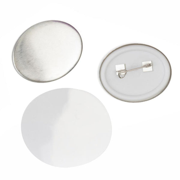 We R Button Press Refill Pack 30/Pkg, Small Oval Button Pin Back, Makes 10 Pin