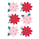 Spellbinders, Dimensional Stickers, Dear Santa Poinsettias (SCSE-049)