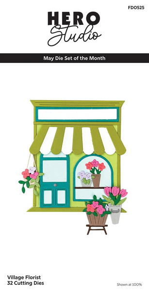 Hero Arts, Flower Delivery Die Set, Village Florist (FDO525)