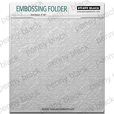 Penny Black, 6"x6" Embossing Folder, Baroque (#65-024)
