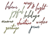 Sizzix Thinlits Dies By Tim Holtz 11/Pkg, Classic Holiday Handwriting (660979)