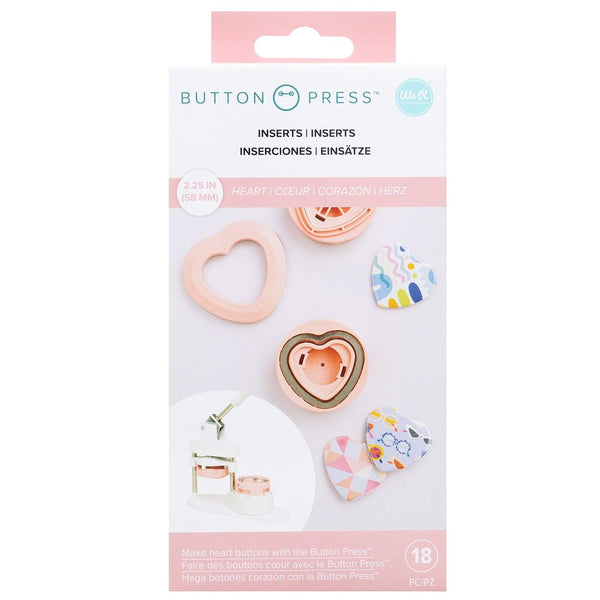 We R Memory Keepers Button Press Inserts, Heart