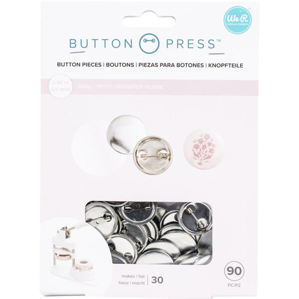 We R Memory Keepers Button Press Refill Pack 90/Pkg, Makes 30 pcs., Small (25mm)