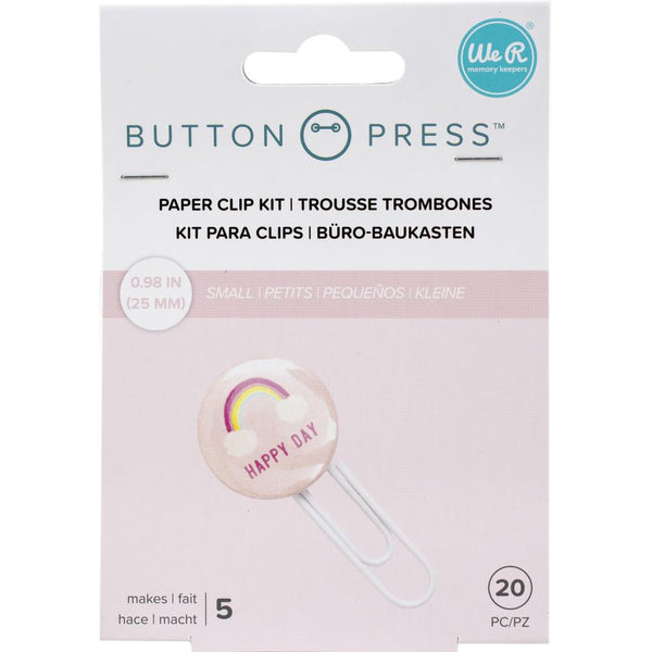 We R Memory Keepers Button Press Paper Clip Backers, Makes 5