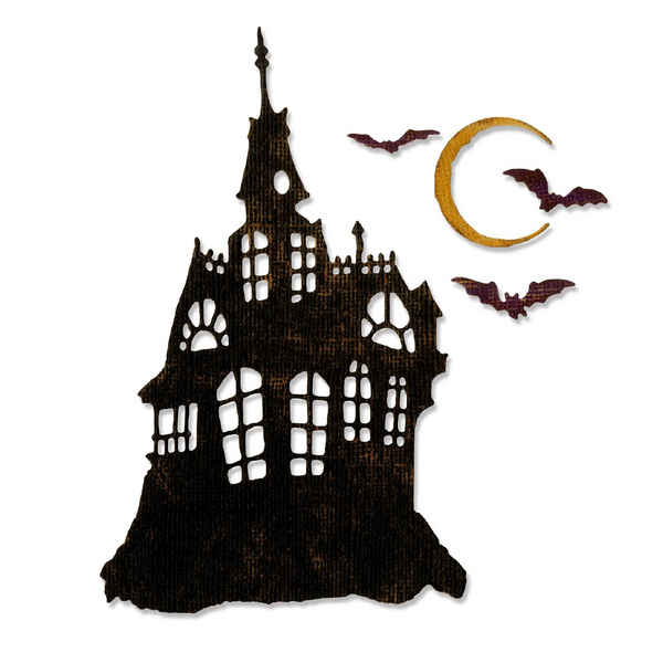 Sizzix, Thinlits Dies By Tim Holtz 3/Pkg, Haunted House (#662378)