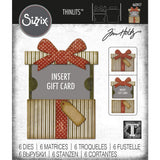 Sizzix, Tim Holtz Alteration, Die Set 6PK, Gift Card Package