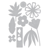 Sizzix Thinlits Die Set 9PK by Sophie Guilar, Free Style Florals