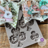 Prima Marketing, The 3 Girls Tales, Lost In Wonderland, Decor Mould 5"X8", Deck Of Cards (663605)