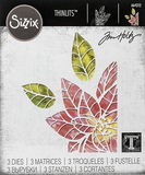 Sizzix Thinlits Dies By Tim Holtz, Poinsettia Pieces