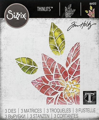 Sizzix Thinlits Dies By Tim Holtz, Poinsettia Pieces