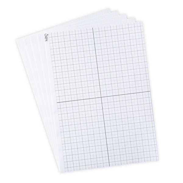 Sizzix Accessory Sticky Grid Sheets 8.25"X11.75", 5 Sheets (664927)