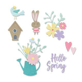 Sizzix Thinlits Die Set 16PK, Hello Spring (665091)