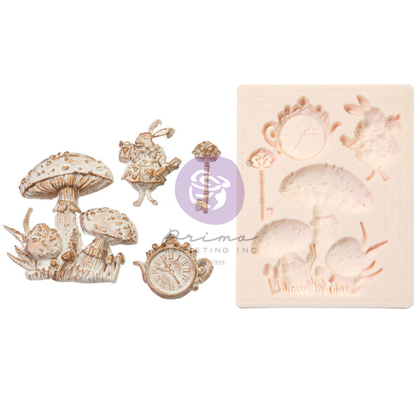 Prima Marketing, The 3 Girls Tales, Lost In Wonderland, Decor Mould 3.5"x4.5", Lost In Wonderland (665166)