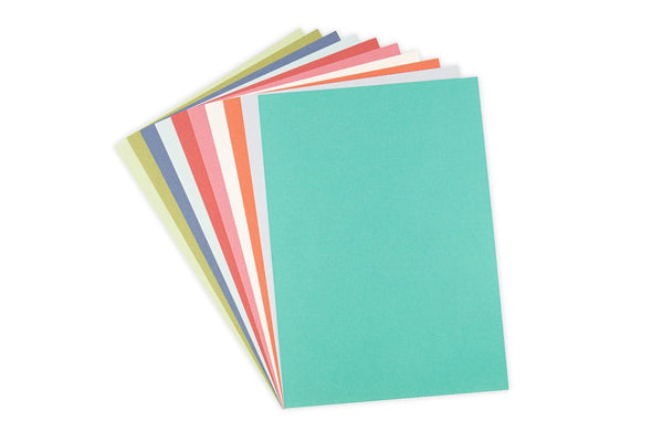 Sizzix Surfacez Cardstock Pack 8"X11.5" 60/Pkg, Botanical, 10 Colors