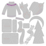 Sizzix Thinlits Dies By Jennifer Ogborn 12/Pkg, Cozy Woodland (#665943)