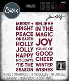 Sizzix, Thinlits Dies By Tim Holtz 9/Pkg, Bold Text Christmas (666062)