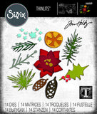 Sizzix Thinlits Dies By Tim Holtz 14/Pkg, Modern Festive (666069)
