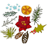 Sizzix Thinlits Dies By Tim Holtz 14/Pkg, Modern Festive (666069)