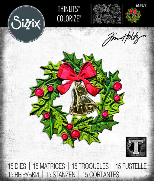 Sizzix, Thinlits Dies By Tim Holtz 15/Pkg, Yuletide Colorize (666073)