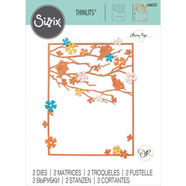 Sizzix Thinlits By Olivia Rose 2/Pkg, Woodland Cardfront