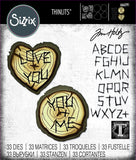 Sizzix Thinlits Dies By Tim Holtz 33/Pkg, Wood Slice