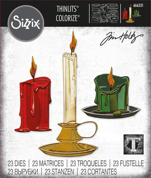 Sizzix Thinlits Dies By Tim Holtz 23/Pkg, Candleshop Colorize