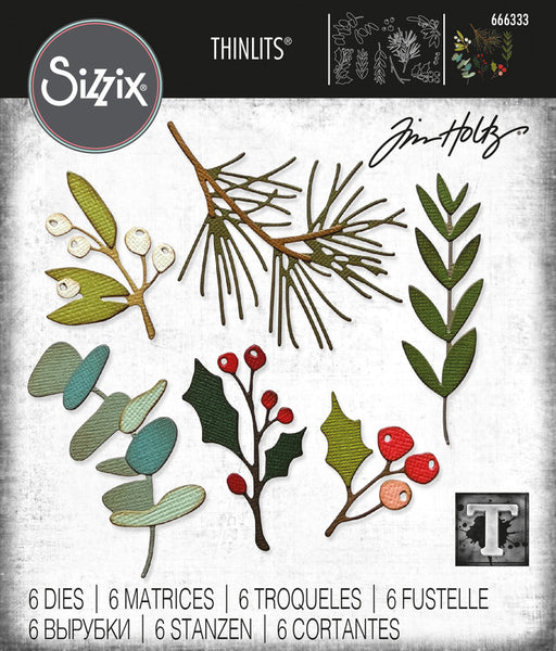 Sizzix Thinlits Dies By Tim Holtz 6/Pkg, Festive Gatherings