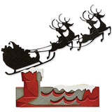 Sizzix Thinlits Dies By Tim Holtz 8/Pkg, Reindeer Sleigh