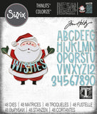 Sizzix Thinlits Dies By Tim Holtz 49/Pkg, Santa Greetings Colorize
