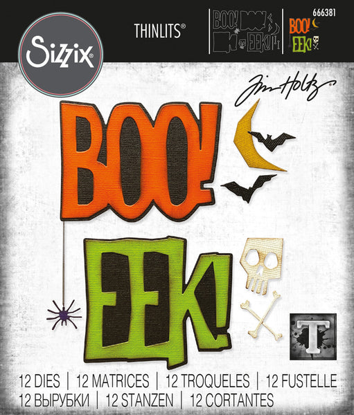 Sizzix Thinlits Dies By Tim Holtz 12/Pkg, Big Frights