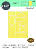 Sizzix Thinlits Die Set 2/Pkg By Eileen Hull, Faux Postage